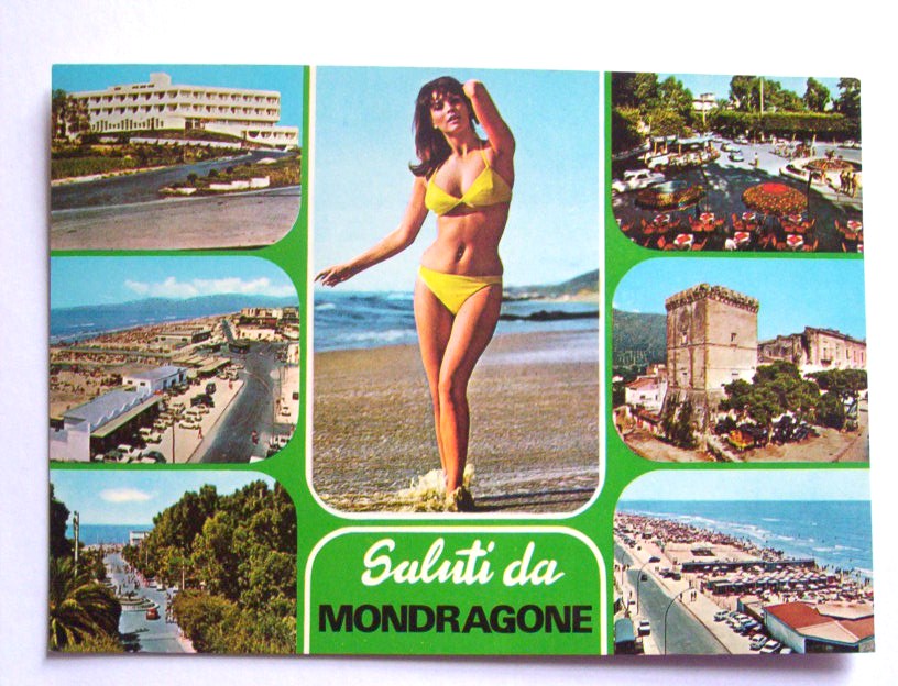 Mondragone, in una cartolina degli anni '80