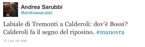 Andrea Sarubbi su Twitter