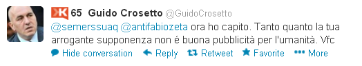 Guido Crosetto su Twitter
